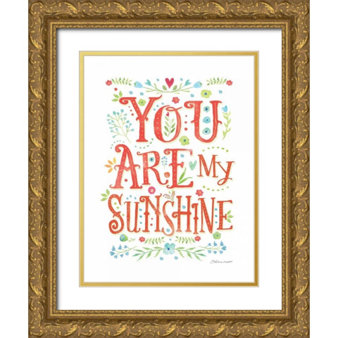 Sunshine Gold Ornate Wood Framed Art Print with Double Matting by Marrott, Stephanie