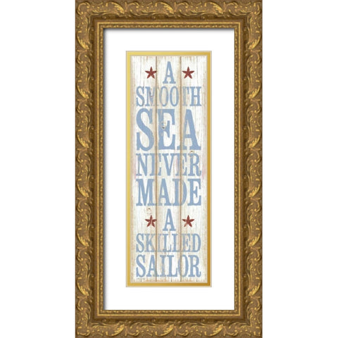 Skilled Sailor Gold Ornate Wood Framed Art Print with Double Matting by Marrott, Stephanie