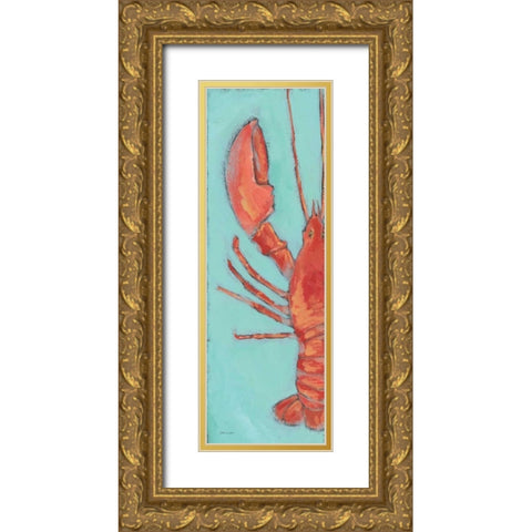 Lobster II Gold Ornate Wood Framed Art Print with Double Matting by Marrott, Stephanie