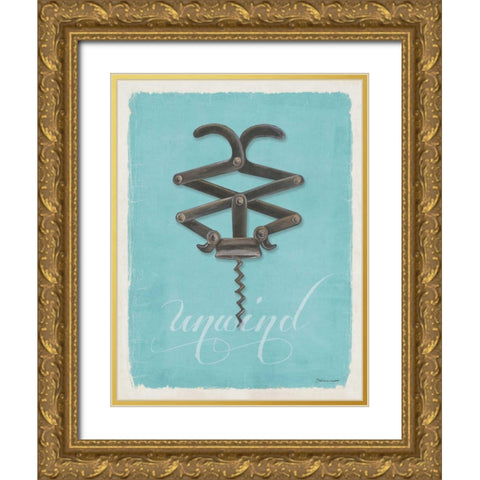 Unwind Gold Ornate Wood Framed Art Print with Double Matting by Marrott, Stephanie