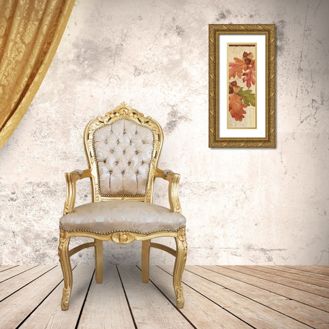 Autumn Collage IV Gold Ornate Wood Framed Art Print with Double Matting by Marrott, Stephanie