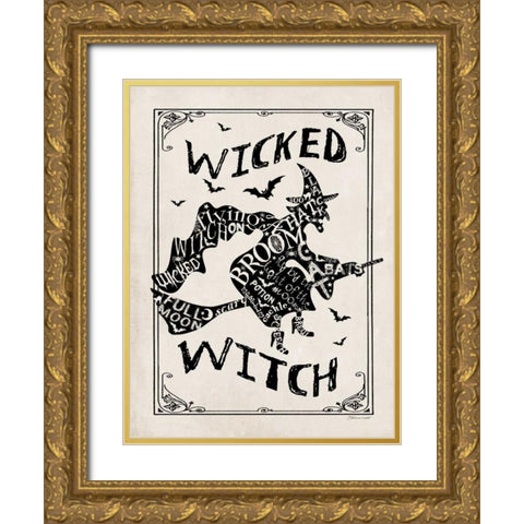 Wicked Witch I Gold Ornate Wood Framed Art Print with Double Matting by Marrott, Stephanie