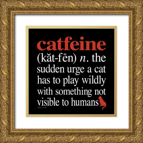 Catfeine Gold Ornate Wood Framed Art Print with Double Matting by Marrott, Stephanie