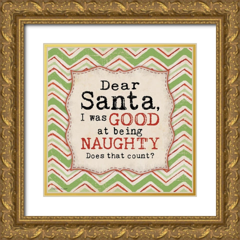 Does That Count Gold Ornate Wood Framed Art Print with Double Matting by Marrott, Stephanie