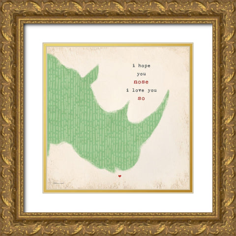 Your Nose Gold Ornate Wood Framed Art Print with Double Matting by Marrott, Stephanie