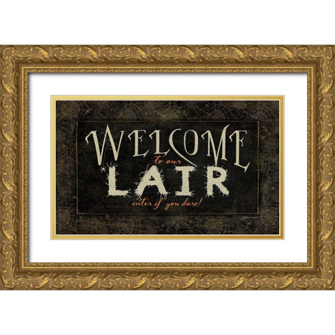If You Dare Gold Ornate Wood Framed Art Print with Double Matting by Marrott, Stephanie