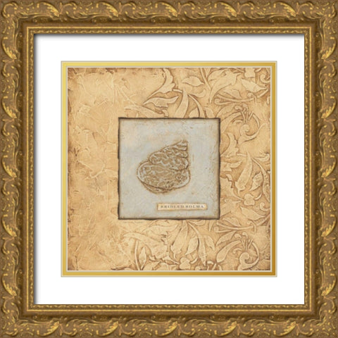 Bolma Gold Ornate Wood Framed Art Print with Double Matting by Marrott, Stephanie