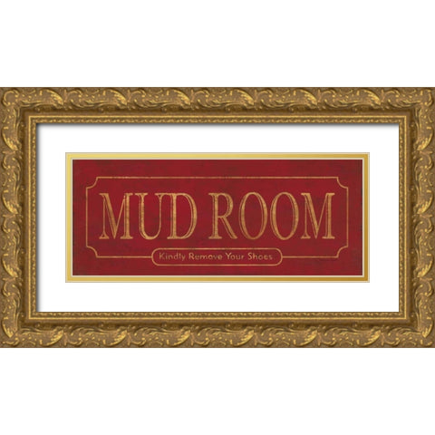 Mud Room Gold Ornate Wood Framed Art Print with Double Matting by Marrott, Stephanie