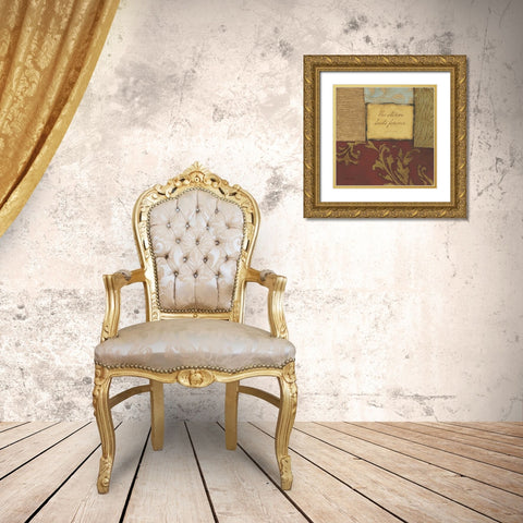 No Storm Gold Ornate Wood Framed Art Print with Double Matting by Marrott, Stephanie