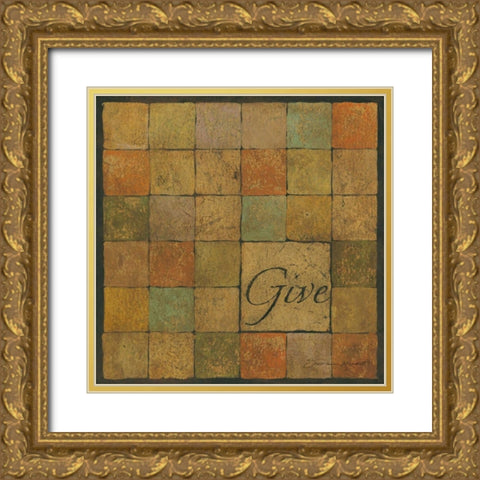 Give Gold Ornate Wood Framed Art Print with Double Matting by Marrott, Stephanie