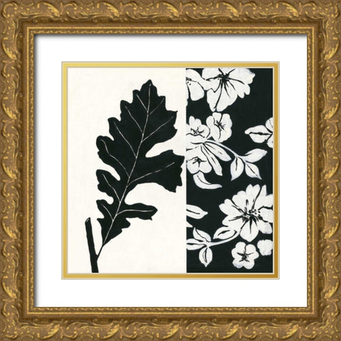 Black and White II Gold Ornate Wood Framed Art Print with Double Matting by Marrott, Stephanie