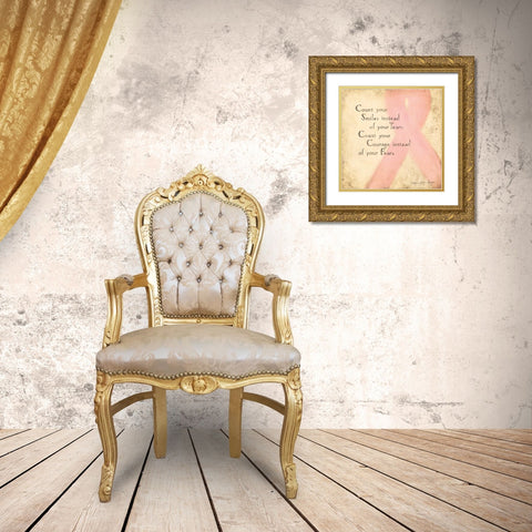 Count Your Smiles Gold Ornate Wood Framed Art Print with Double Matting by Marrott, Stephanie