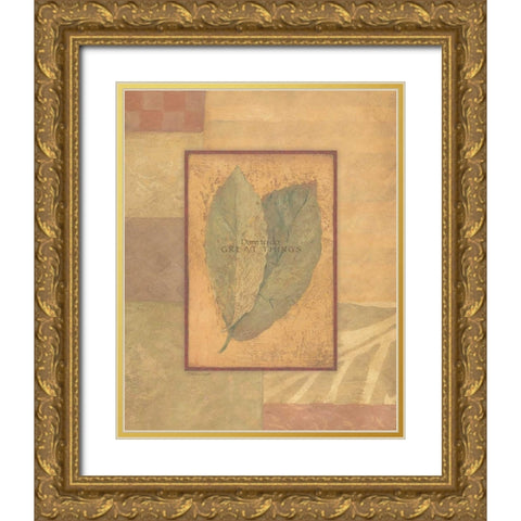 Dare to Do Great Things Gold Ornate Wood Framed Art Print with Double Matting by Marrott, Stephanie