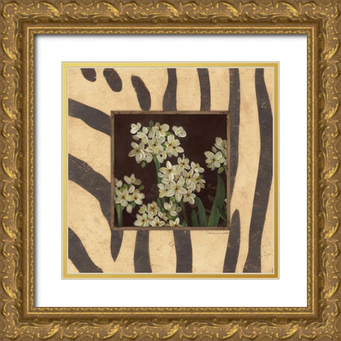 Paperwhites II Gold Ornate Wood Framed Art Print with Double Matting by Marrott, Stephanie