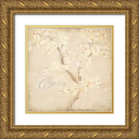 Calm Gold Ornate Wood Framed Art Print with Double Matting by Marrott, Stephanie