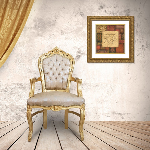 Trust Gold Ornate Wood Framed Art Print with Double Matting by Marrott, Stephanie