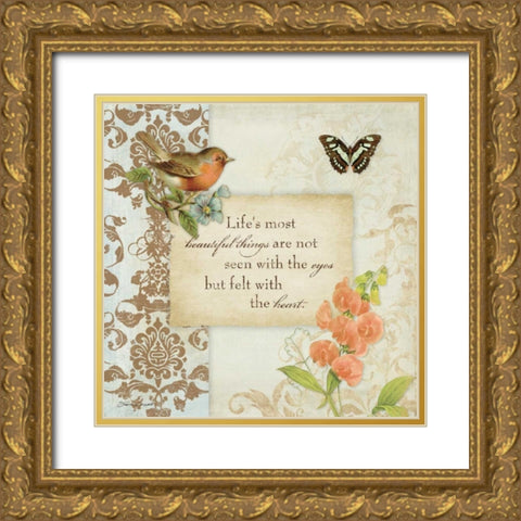 Beautiful Gold Ornate Wood Framed Art Print with Double Matting by Marrott, Stephanie