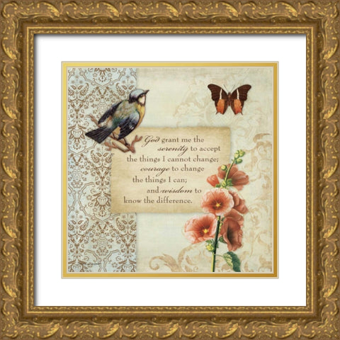 Serenity Gold Ornate Wood Framed Art Print with Double Matting by Marrott, Stephanie