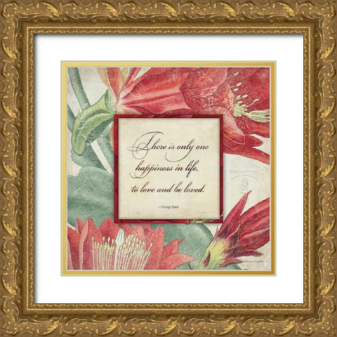 Love Gold Ornate Wood Framed Art Print with Double Matting by Marrott, Stephanie