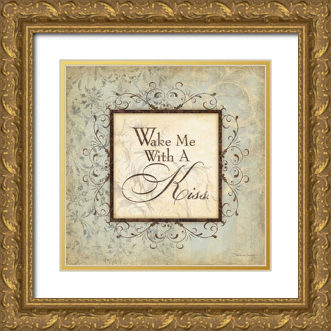 Wake Me Gold Ornate Wood Framed Art Print with Double Matting by Marrott, Stephanie
