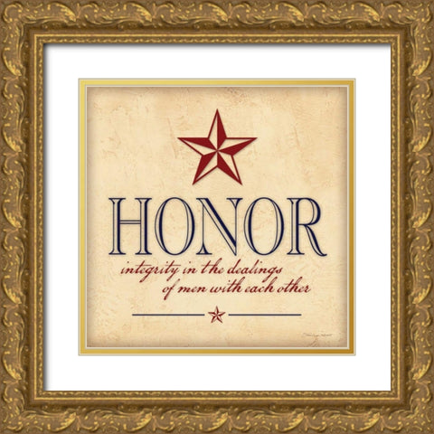 Honor Gold Ornate Wood Framed Art Print with Double Matting by Marrott, Stephanie