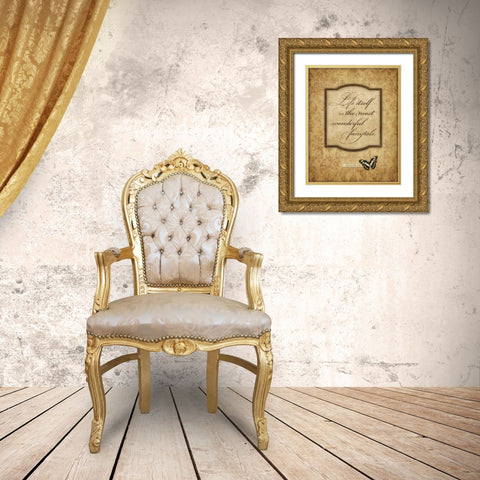 Life Itself Gold Ornate Wood Framed Art Print with Double Matting by Marrott, Stephanie