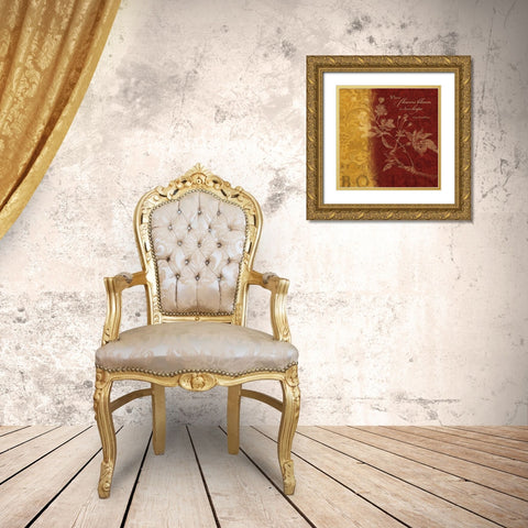Where Flowers Gold Ornate Wood Framed Art Print with Double Matting by Marrott, Stephanie