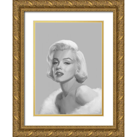 Classic Beauty II Gold Ornate Wood Framed Art Print with Double Matting by Consani, Chris