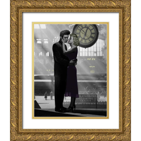 Loves Return Gold Ornate Wood Framed Art Print with Double Matting by Consani, Chris