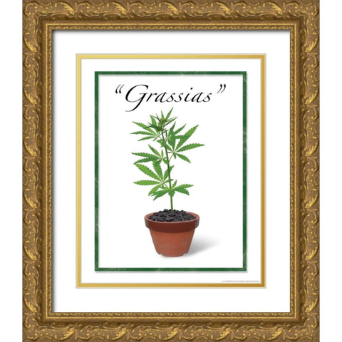 Grassias Gold Ornate Wood Framed Art Print with Double Matting by Nobleworks, Inc.