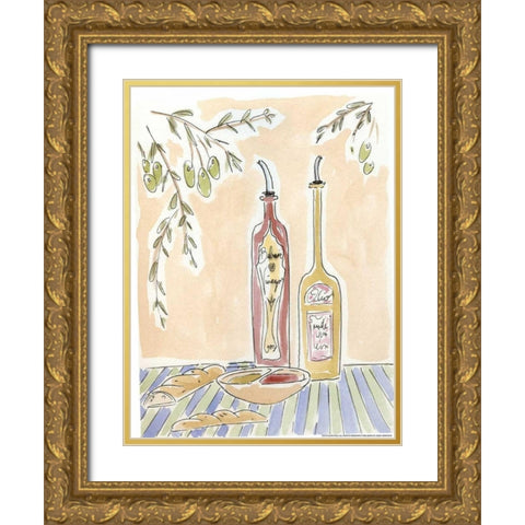 Oil And Balsamic Gold Ornate Wood Framed Art Print with Double Matting by Paul, Alan