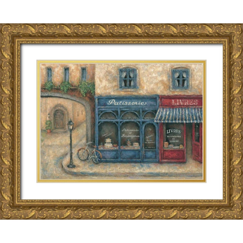Patisserie Gold Ornate Wood Framed Art Print with Double Matting by Kaufman, Judy