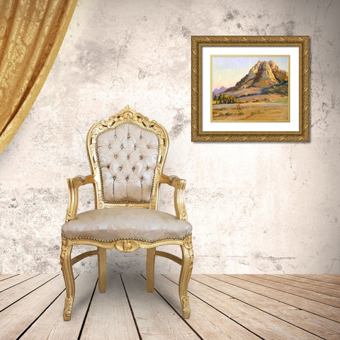 Castle Crags, San Luis Obispo Gold Ornate Wood Framed Art Print with Double Matting by Hazard, Arthur Merton
