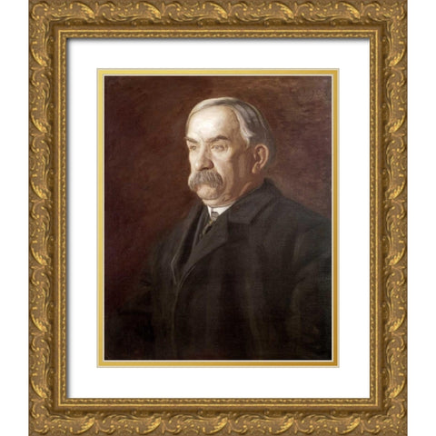 Thomas Flaherty Gold Ornate Wood Framed Art Print with Double Matting by Eakins, Thomas