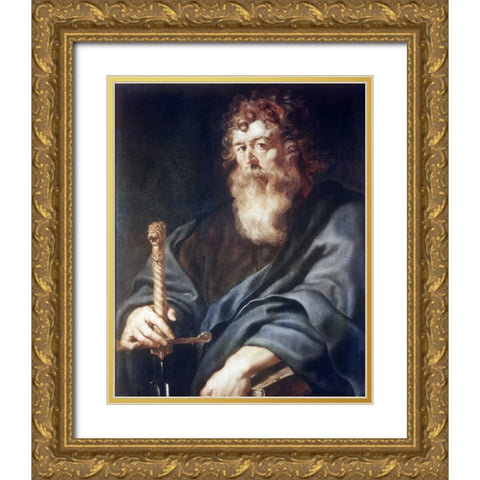 Paul Gold Ornate Wood Framed Art Print with Double Matting by Rubens, Peter Paul