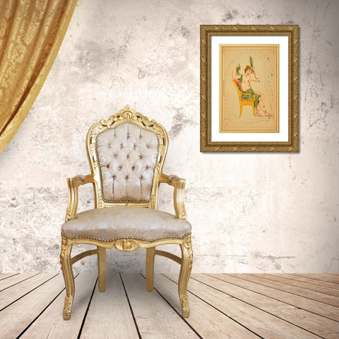 Cassiopeia, 1825 Gold Ornate Wood Framed Art Print with Double Matting by Aspin, Jehoshaphat