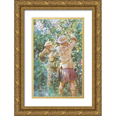Thou Shalt Not Steal Gold Ornate Wood Framed Art Print with Double Matting by Sargent, John Singer