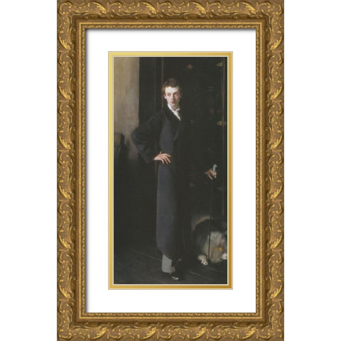 W Graham Robertson Gold Ornate Wood Framed Art Print with Double Matting by Sargent, John Singer