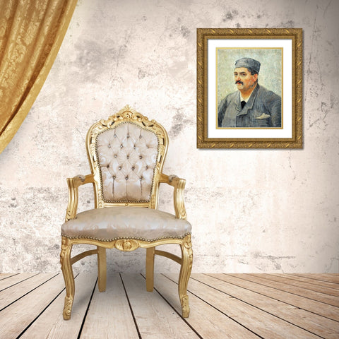 Restaurant Owner Gold Ornate Wood Framed Art Print with Double Matting by Van Gogh, Vincent