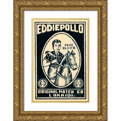 Eddie Pollo Gold Ornate Wood Framed Art Print with Double Matting by Phillumenart