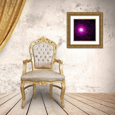M60 and M60-UCD1 (Chandras View) Gold Ornate Wood Framed Art Print with Double Matting by NASA