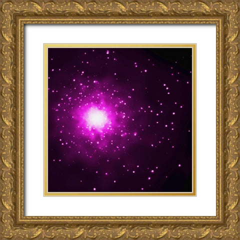 M60 and M60-UCD1 (Chandras View) Gold Ornate Wood Framed Art Print with Double Matting by NASA