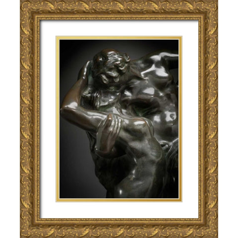Eternal Spring, ca. 1881-1884 Gold Ornate Wood Framed Art Print with Double Matting by Rodin, Auguste