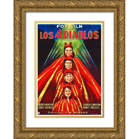 4 Diabalos Gold Ornate Wood Framed Art Print with Double Matting by Hollywood Photo Archive