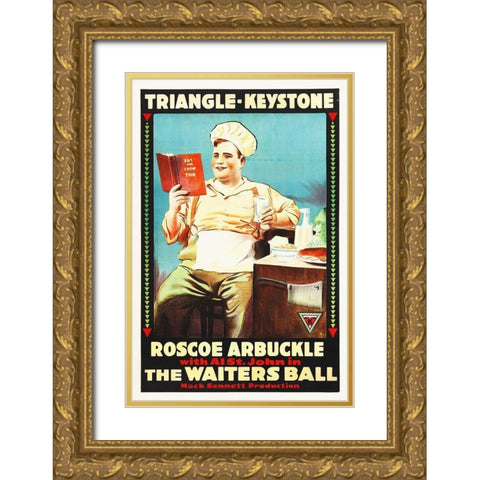 Arbuckle Gold Ornate Wood Framed Art Print with Double Matting by Hollywood Photo Archive
