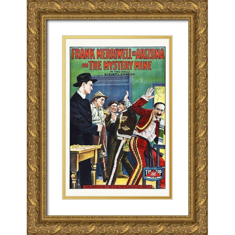 Arizona, 1910 Gold Ornate Wood Framed Art Print with Double Matting by Hollywood Photo Archive