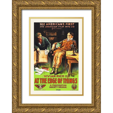 At The Edge of Things Gold Ornate Wood Framed Art Print with Double Matting by Hollywood Photo Archive