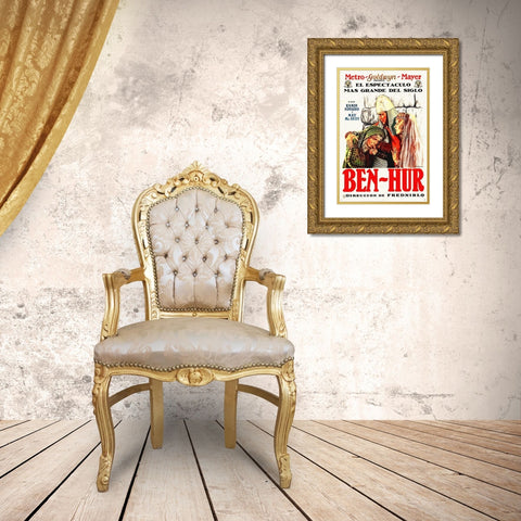 Ben Hur, 1925 Gold Ornate Wood Framed Art Print with Double Matting by Hollywood Photo Archive