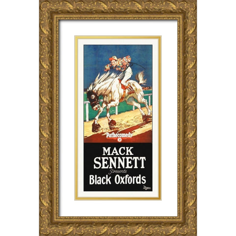 Black Oxfords, 1924 Gold Ornate Wood Framed Art Print with Double Matting by Hollywood Photo Archive