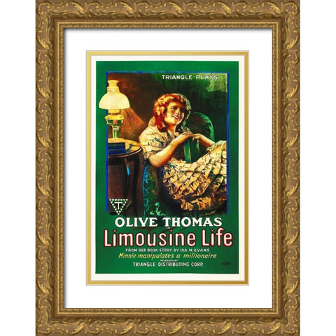 Limosine Life Gold Ornate Wood Framed Art Print with Double Matting by Hollywood Photo Archive